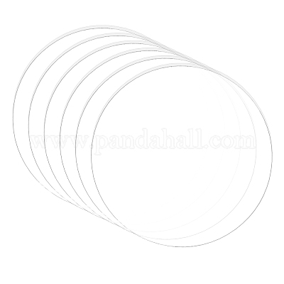 10 Pièces Disque Acrylique Rond, Feuille Acrylique Transparente