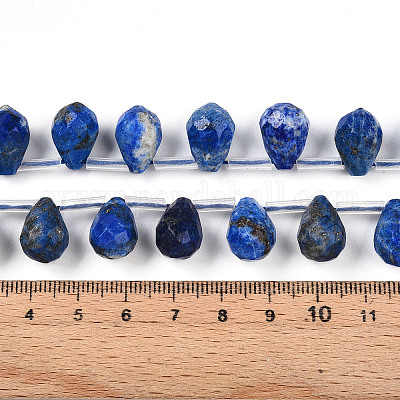 Нитки бусины из натурального ляписа-лазури G-R435-15D-01-1