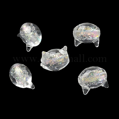 Brins de perles en verre soufflé faites à la main&nbsp;FOIL-Z001-04E-1