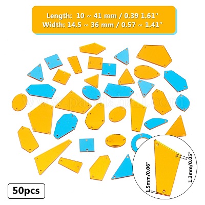 Пришить акрил&nbsp;OACR-WH0004-05-1