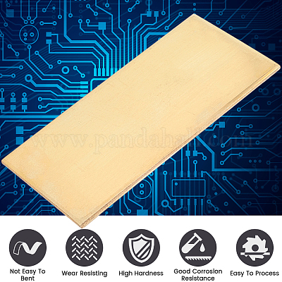 2 pezzo di lamiera di ottone&nbsp;KK-SP0002-57B-1