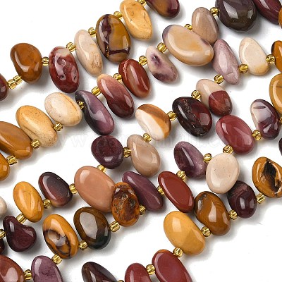 Природные mookaite бисер нитей&nbsp;G-P604-A19-01-1