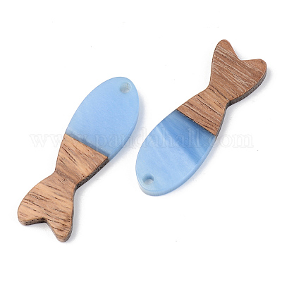 Подвески из смолы и ореха&nbsp;RESI-S389-054A-1