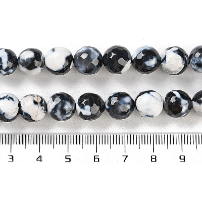 Naturelles feu crépitent agate perles brins&nbsp;G-M437-A01-01K-1