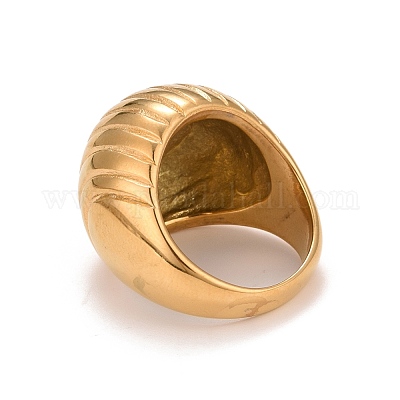 Chunky Dome Rings 18K Gold Stainless Steel Rings for Women - China