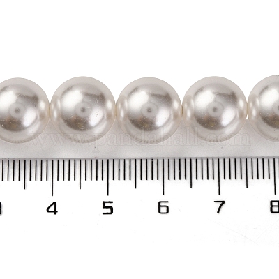 Выпечка окрашены перламутровый стекла жемчужные нити круглый шарик PEAR-H019-02E-04-1