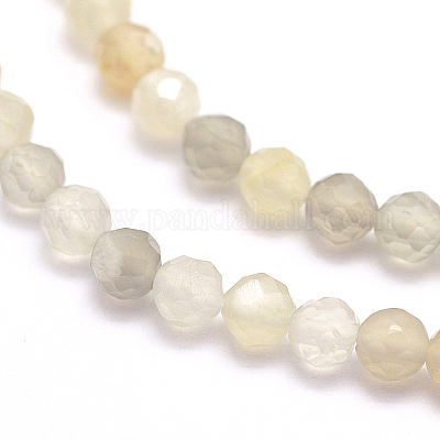Brins de perles naturelles multi-moonstonee&nbsp;G-F509-06-3mm-1