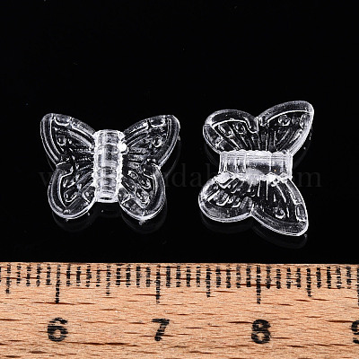 Прозрачные пластиковые бусины&nbsp;KY-N026-35-1