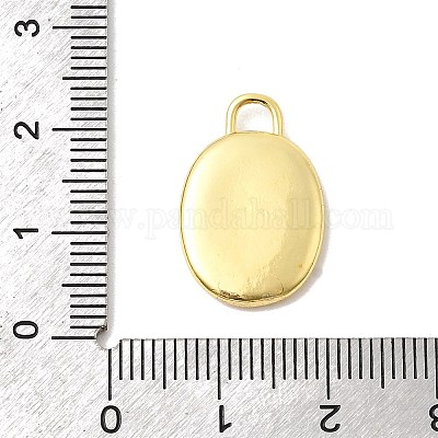 Латунные подвески с принтом&nbsp;KK-K274-07G-18-1