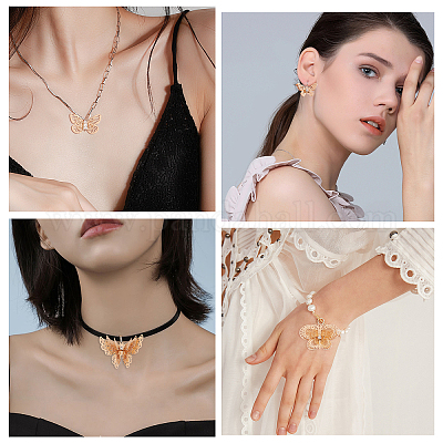 20шт 5 стильные латунные филигранные подвески KK-SC0001-95-1