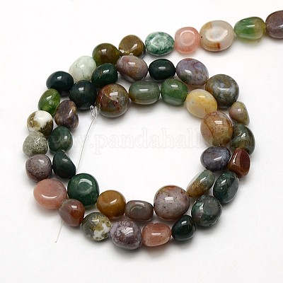 Wholesale Natural Indian Agate Nuggets Bead Strands 