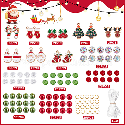 50pcs Jingle Bells With Jump Rings Charm Beads Christmas Bells