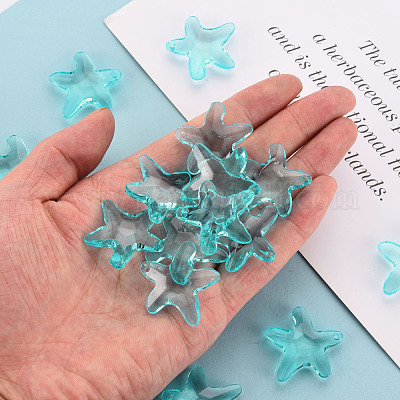 Прозрачные акриловые бусины&nbsp;TACR-S154-58B-946-1