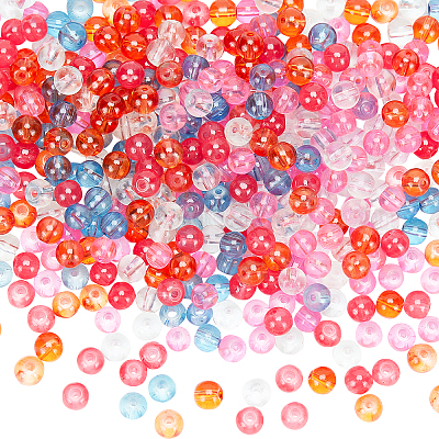 100 Pcs Mixed Beads Resin Rhinestone Bead for Jewelry Making Charm, Size: As described, Other