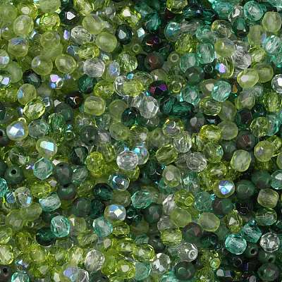 Perles de verre tchèques polies au feu&nbsp;LAMP-O017-151-GM4-1