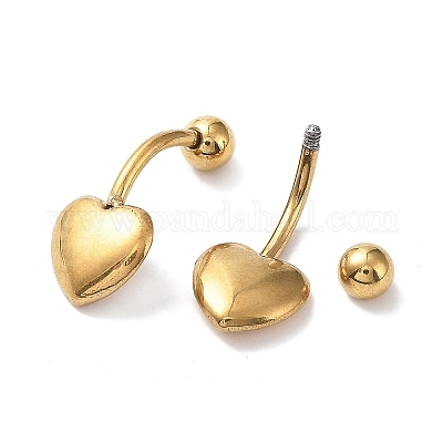 Ионное покрытие (ip) 304 нержавеющая сталь украшения для тела&nbsp;AJEW-F062-04G-1