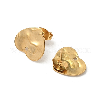 Фурнитура для сережек-гвоздиков из нержавеющей стали 304 STAS-V015-31A-G-1