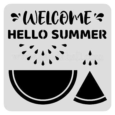 HELLO STENCIL, hello Template, Reusable Stencil, Word Stencil