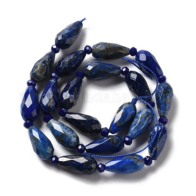 Natürlicher Lapislazuli Perlenstränge&nbsp;G-B028-A12-1
