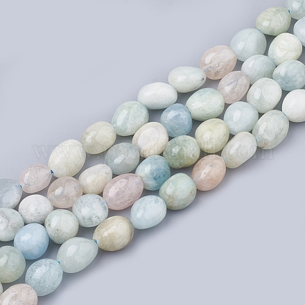 Chapelets de perles en morganite naturelle X-G-T064-54A-1