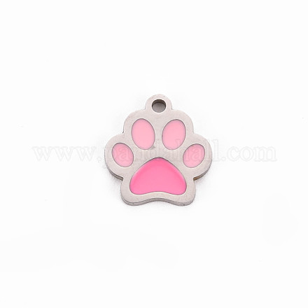 304 Stainless Steel Enamel Charms STAS-Q242-036D-1