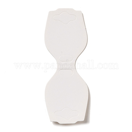 折りたたみ式白紙ディスプレイカード  ネックレスやブレスレットに使用  ホワイト  9x3.3x0.05cm CDIS-L009-03-1
