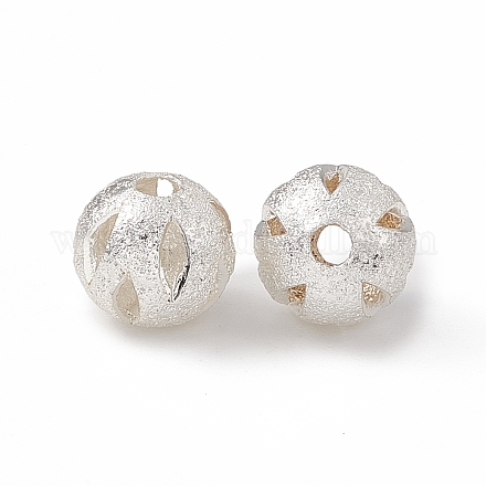 Perles de placage en laiton KK-G455-06B-S-1