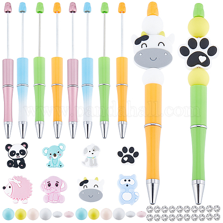 Kit para hacer bolígrafos con cuentas de animales diy sunnyclue DIY-SC0023-10-1