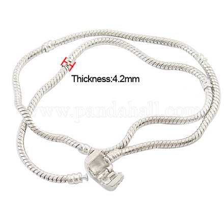 Brass European Style Necklaces X-PPJ015Y-S-1
