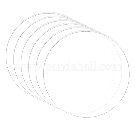 BENECREAT 10PCS Clear Acrylic Circle Disc 3mm Thick 100mm Inner Dia Cast Sheet for Craft Projects OACR-BC0001-03A-1