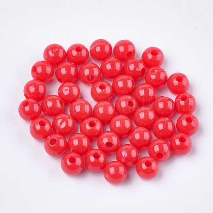 Perles plastiques opaques KY-T005-6mm-604-1