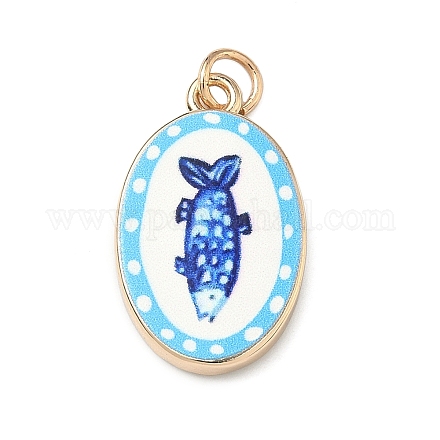 Латунь эмаль подвески&nbsp;ENAM-I086-08A-1