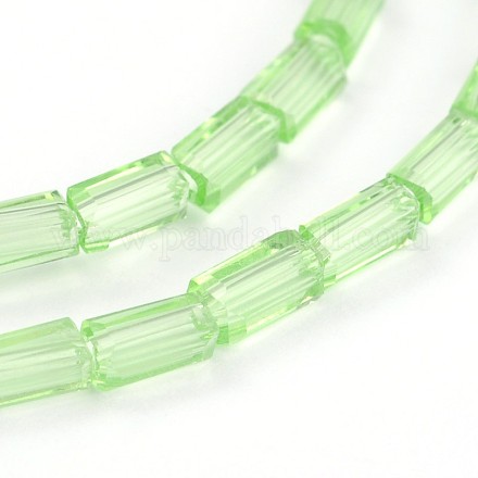 Faceted Rectangle Glass Beads Strands GLAA-J065-A02-1
