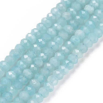Chapelets de perles en amazonite naturelle G-E194-02A-1