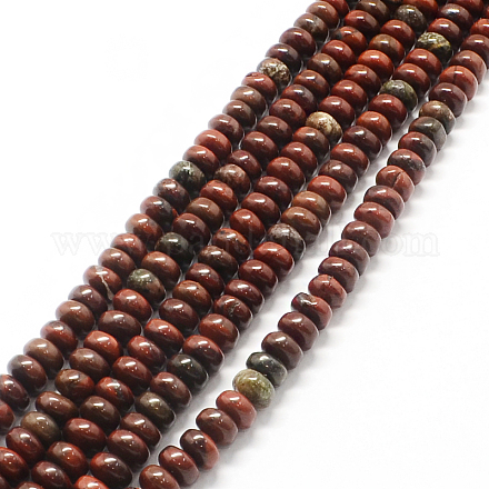 Chapelets de perles en jaspe rouge naturel G-UK0003-04J-1