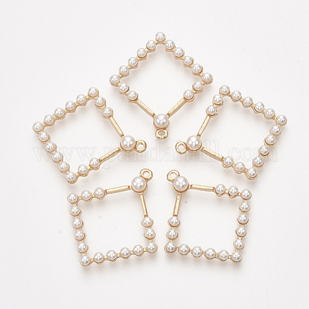 Colgantes de perlas de imitación de plástico abs PALLOY-S179-10-1