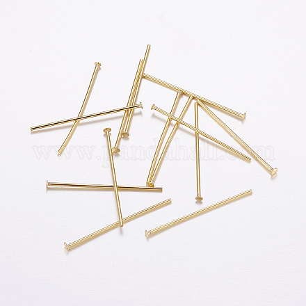 Brass Flat Head Pins X-KK-F714-06G-B-1