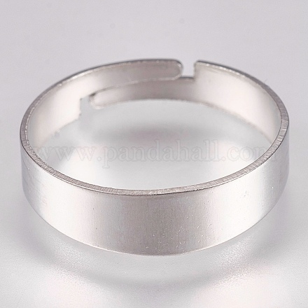 201 Stainless Steel Finger Ring Settings STAS-G173-20P-1