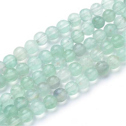Chapelets de perles en fluorite naturel G-T055-6mm-23-1