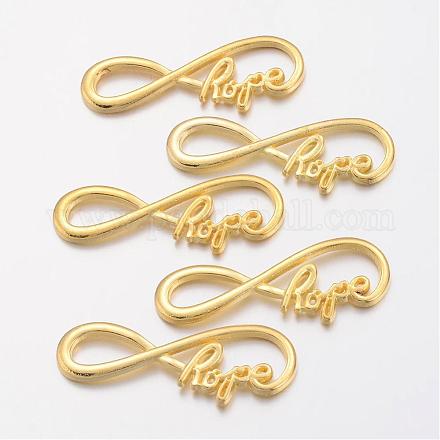 Сплав бесконечности в тибетском стиле с соединителями надежных ссылок TIBE-S230-G-FF-1