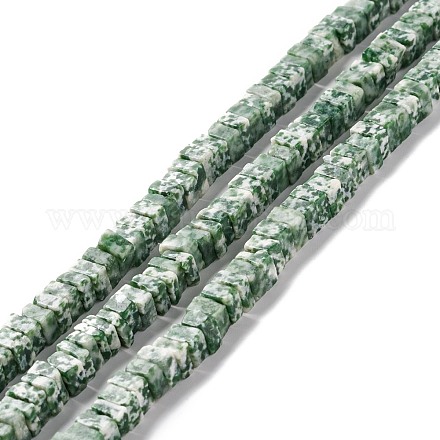 Натуральные зеленые пятна яшмовых нитей G-K326-01-1