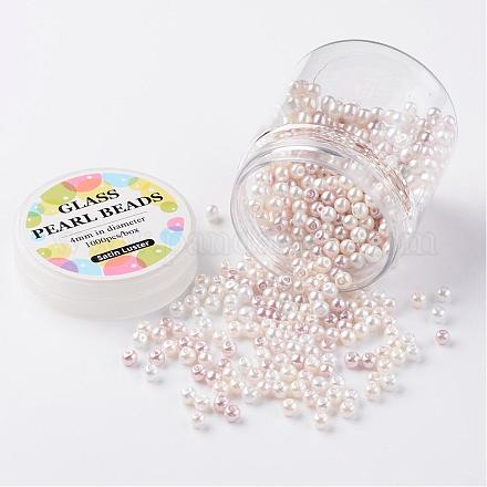 Glass Pearl Bead Sets HY-JP0001-01-A-1