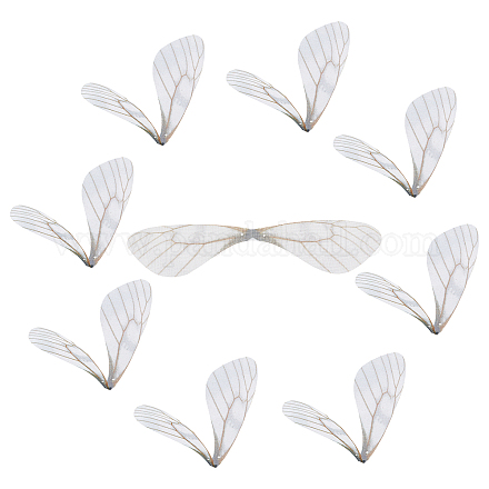 Sunnyclue 100 piezas tela de poliéster alas artesanía decoración FIND-SC0002-04-1
