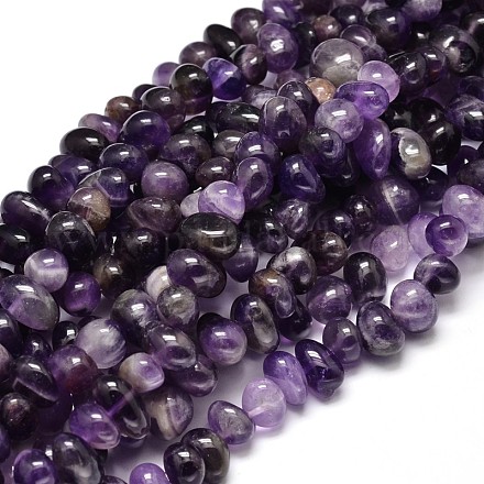 Amatista naturales hebras pepitas de piedras preciosas perlas G-J337-10-1