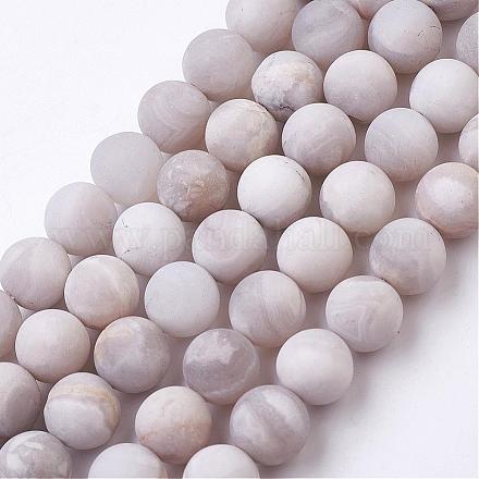 Chapelets de perles en agate blanche naturelle G-G945-20-10mm-1