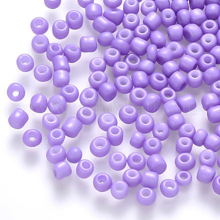 12/0 Baking Paint Glass Round Seed Beads SEED-S036-01A-08-1
