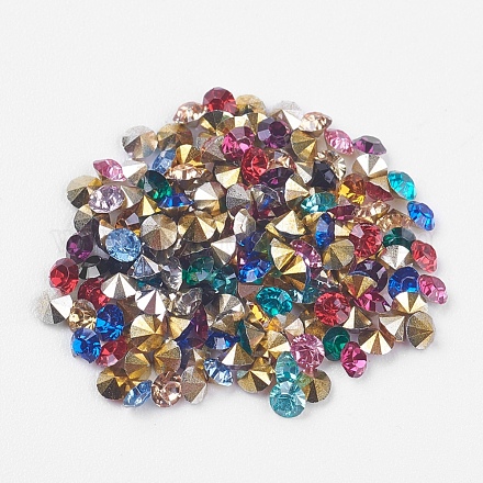 Grade AAA Pointed Back Resin Rhinestones CRES-R120-2.0mm-M-1
