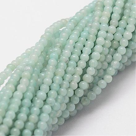 Chapelets de perles en amazonite naturelle G-N0197-02-2mm-1