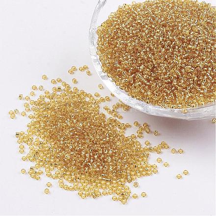 12/0 Grade A Transparent Silver Lined Round Glass Seed Beads X-SEED-A022-F13-32-1