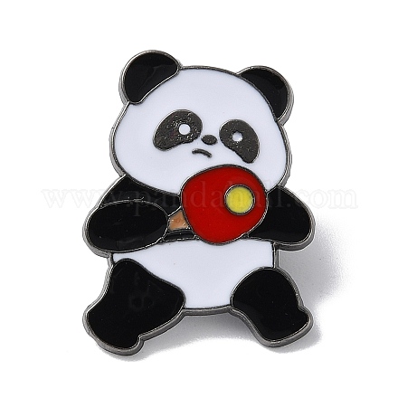 Épingles en émail panda sur le thème du sport JEWB-P026-A07-1